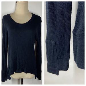 Feel the Piece Terre Jacob OS One Size Thermal Long Sleeve Top Shirt Soft Lounge